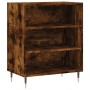 Credenza Rovere Fumo 57x35x70 cm in Legno Multistrato