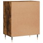 Credenza Rovere Fumo 57x35x70 cm in Legno Multistrato