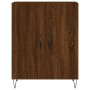 Credenza Rovere Marrone 69,5x34x90 cm in Legno Multistrato