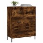 Credenza Rovere Fumo 69,5x34x90 cm in Legno Multistrato