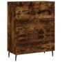 Credenza Rovere Fumo 69,5x34x90 cm in Legno Multistrato