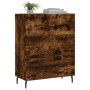 Credenza Rovere Fumo 69,5x34x90 cm in Legno Multistrato