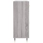 Credenza Grigio Sonoma 69,5x34x90 cm in Legno Multistrato