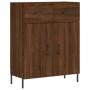 Credenza Rovere Marrone 69,5x34x90 cm in Legno Multistrato