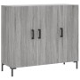 Credenza Grigio Sonoma 90x34x80 cm in Legno Multistrato