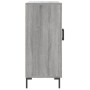 Credenza Grigio Sonoma 90x34x80 cm in Legno Multistrato