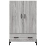 Credenza Grigio Sonoma 69,5x31x115 cm in Legno Multistrato