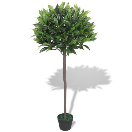 Albero di Alloro Pianta Artificiale con Vaso 125 cm Verde