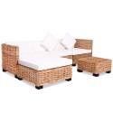 Set Divano 14 pz in Rattan Naturale