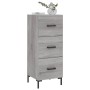 Credenza Grigio Sonoma 34,5x34x90 cm in Legno Multistrato