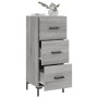 Credenza Grigio Sonoma 34,5x34x90 cm in Legno Multistrato