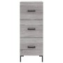 Credenza Grigio Sonoma 34,5x34x90 cm in Legno Multistrato