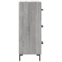 Credenza Grigio Sonoma 34,5x34x90 cm in Legno Multistrato