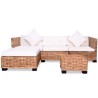 Set Divano 14 pz in Rattan Naturale