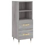 Credenza Grigio Sonoma 34,5x34x90 cm in Legno Multistrato