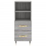 Credenza Grigio Sonoma 34,5x34x90 cm in Legno Multistrato