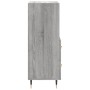 Credenza Grigio Sonoma 34,5x34x90 cm in Legno Multistrato