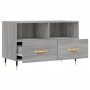 Mobile Porta TV Grigio Sonoma 80x36x50 cm in Legno Multistrato