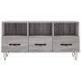 Mobile TV Grigio Sonoma 102x36x50 cm in Legno Multistrato