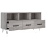 Mobile TV Grigio Sonoma 102x36x50 cm in Legno Multistrato