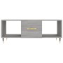 Tavolino da Salotto Grigio Sonoma 102x50x40cm Legno Multistrato