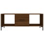 Tavolino Salotto Rovere Marrone 102x50x40 cm Legno Multistrato