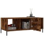 Tavolino da Salotto Rovere Fumo 102x50x40 cm Legno Multistrato