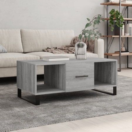 Tavolino da Salotto Grigio Sonoma 102x50x40cm Legno Multistrato