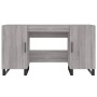 Scrivania Grigio Sonoma 140x50x75 cm in Legno Multistrato