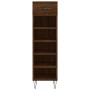 Scarpiera Rovere Marrone 30x35x105 cm in Legno Multistrato