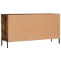 Panca Porta Scarpe Rovere Fumo 102x35x55 cm Legno Multistrato