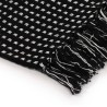 Copriletto in Cotone a Quadri 160x210 cm Nero