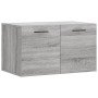 Mobile a Parete Grigio Sonoma 60x36,5x35cm in Legno Multistrato