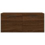 Mobile a Parete Rovere Marrone 80x36,5x35 cm Legno Multistrato