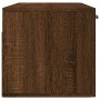 Mobile a Parete Rovere Marrone 100x36,5x35 cm Legno Multistrato