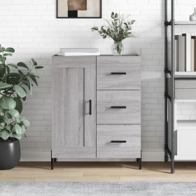 Credenza Grigio Sonoma 69,5x34x90 cm in Legno Multistrato