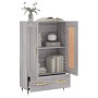 Credenza Grigio Sonoma 69,5x31x115 cm in Legno Multistrato