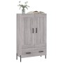 Credenza Grigio Sonoma 69,5x31x115 cm in Legno Multistrato