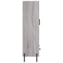 Credenza Grigio Sonoma 69,5x31x115 cm in Legno Multistrato