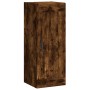 Mobile a Parete Rovere Fumo 34,5x34x90 cm in Legno Multistrato