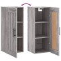 Mobile a Parete Grigio Sonoma 34,5x34x90 cm Legno Multistrato