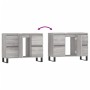 Mobile da Bagno Grigio Sonoma 80x33x60 cm in Legno Multistrato