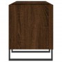 Mobile Porta Dischi Rovere Marrone 121x38x48 Legno Multistrato