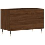 Mobile Porta Dischi Rovere Marrone 74,5x38x48 Legno Multistrato