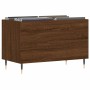 Mobile Porta Dischi Rovere Marrone 74,5x38x48 Legno Multistrato