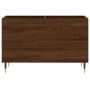 Mobile Porta Dischi Rovere Marrone 74,5x38x48 Legno Multistrato
