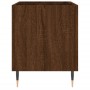Mobile Porta Dischi Rovere Marrone 74,5x38x48 Legno Multistrato