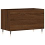 Mobile Porta Dischi Rovere Marrone 74,5x38x48 Legno Multistrato