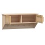 Armadietto da Parete con Ganci 80x24x35,5cm Legno Multistrato