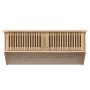 Armadietto da Parete con Ganci 80x24x35,5cm Legno Multistrato